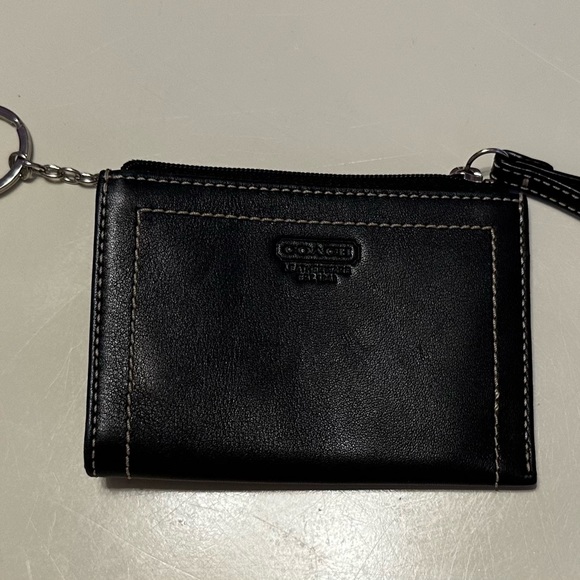 Coach black mini skinny I.D. Case - Picture 2 of 7